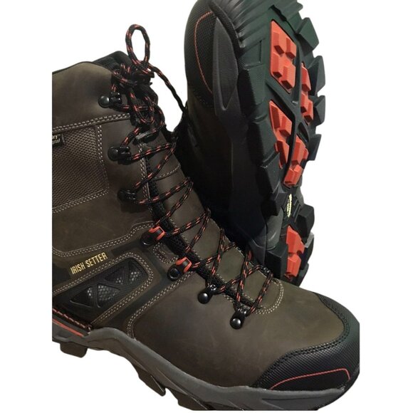 Irish Setter Crosby Waterproof Nano Carbon Safety Toe Work Boots 83830 Men's 8 - Picture 10 of 14